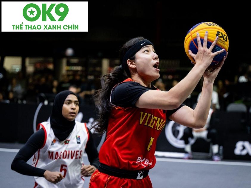 Đội tuyển bóng rổ 3x3 nữ Việt Nam khẳng định sức mạnh ở vòng loại (Ảnh: FIBA) Đội tuyển bóng rổ 3x3 nữ Việt Nam khẳng định sức mạnh ở vòng loại (Ảnh: FIBA)