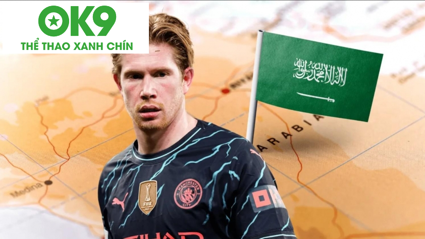 De Bruyne có thể gia nhập CLB hạng 2 tại Ả Rập Saudi (Ảnh: FBT). De Bruyne có thể gia nhập CLB hạng 2 tại Ả Rập Saudi (Ảnh: FBT).